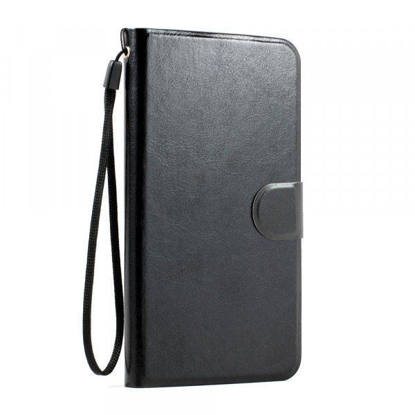 Wholesale Samsung Galaxy Note 3 Slim Flip Leather Wallet Case (Black Black)